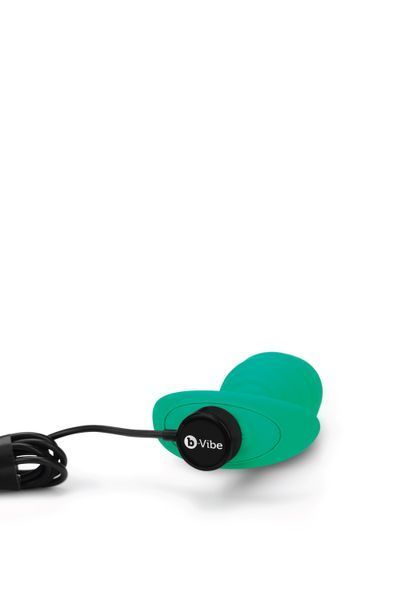 Анальна пробка з вібрацією, рельєфна B-VIBE-TEXTURE PLUG TWIST, зелена 28949 / E28249 фото