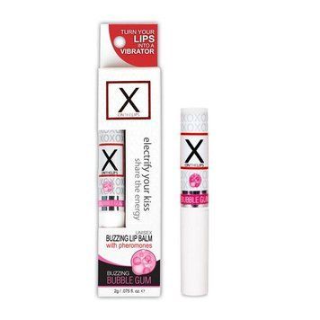 Стимулювальний бальзам для губ унісекс Sensuva &ndash; X on the Lips Bubble Gum з феромонами, жуйка SO4462 фото