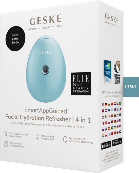 Електронний освіжувач для зволоження обличчя GESKE Facial Hydration Refresher 4в1 turquoise HB0166 фото