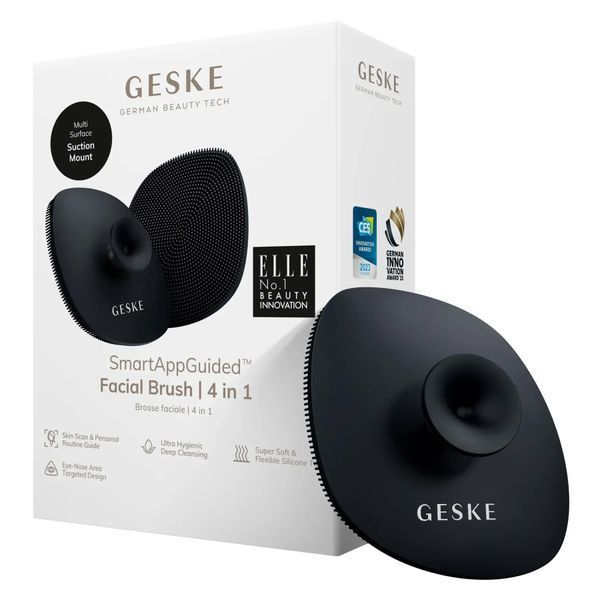 Щетка для лица GESKE Facial Brush 4в1 с держателем black HB0062 фото