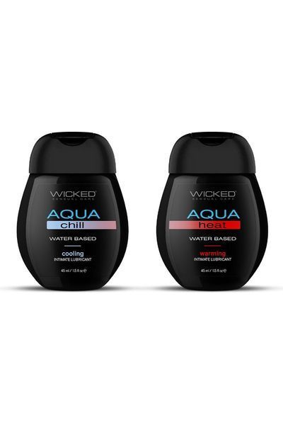 Набір лубрикантів Wicked Sensual Care Sensation Kit охолодження та розігрів, 45+45 мл W252630 фото