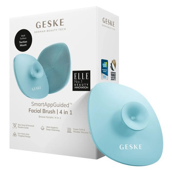 Щітка для обличчя GESKE Facial Brush 4в1 з утримувачем turquoise HB0059 HB0062 фото