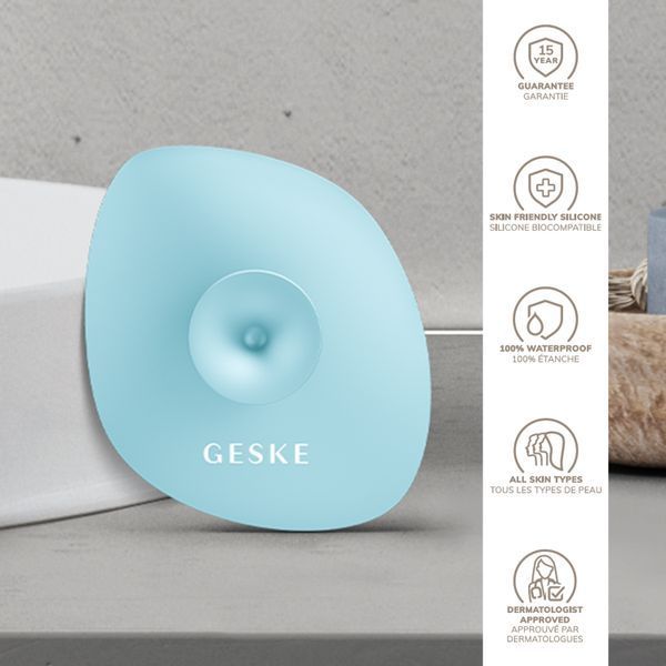 Щітка для обличчя GESKE Facial Brush 4в1 з утримувачем turquoise HB0059 HB0062 фото