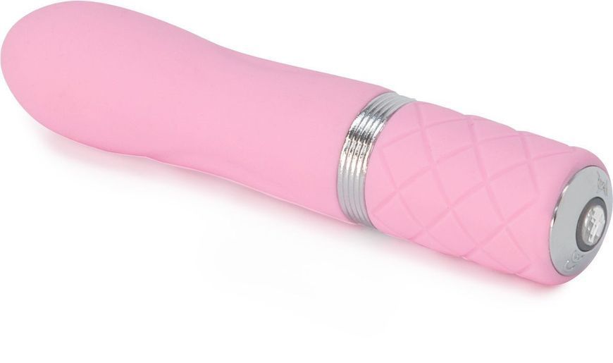 Розкішний вібратор PILLOW TALK - Flirty Pink з кристалом Swarovski, гнучка головка SO2726 фото