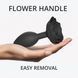 Силіконова анальна пробка Love To Love OPEN ROSES L SIZE - BLACK ONYX SO5985 фото 4