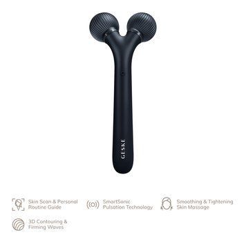 Електронний ультразвуковий ролик для обличчя GESKE Sonic Facial Roller 4в1 black HB0184 фото
