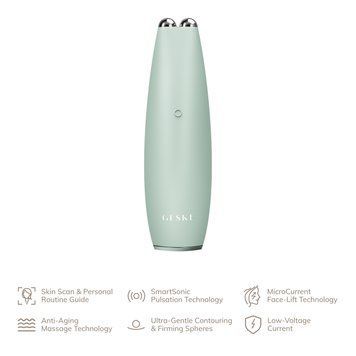 Мікрострумова ручка для підтяжки обличчя GESKE MicroCurrent Face-Lift Pen 6в1 green HB0123 фото