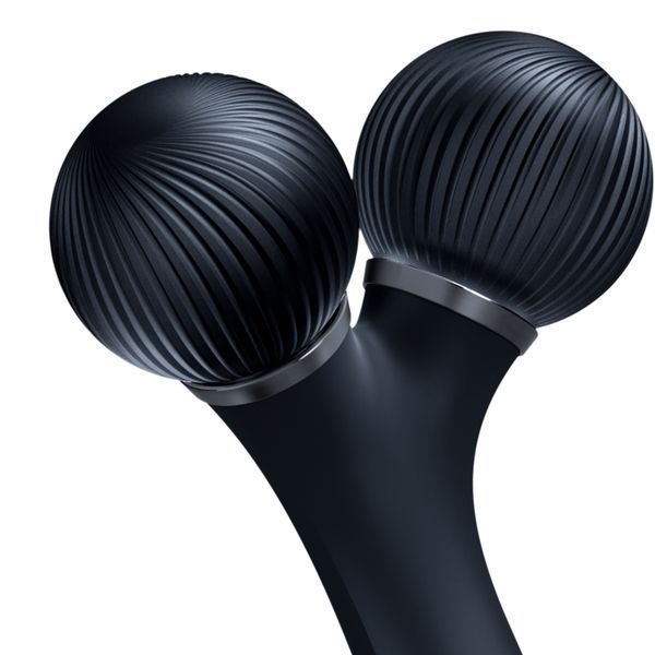 Електронний ультразвуковий ролик для обличчя GESKE Sonic Facial Roller 4в1 black HB0184 фото