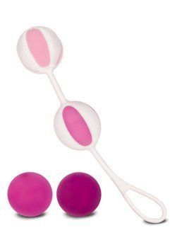 Кулі вагінальні Gvibe Geisha Balls 2 для тренування інтимних м'язів, рожеві FT10202 фото