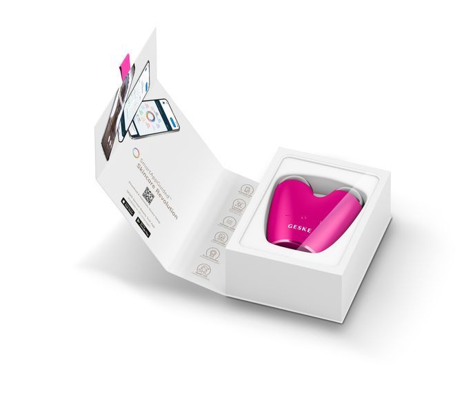 Мікрострумовий підтягувач обличчя GESKE MicroCurrent Face-Lifter 6в1 magenta HB0139 фото