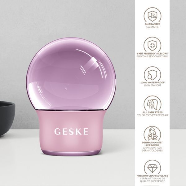 Масажер для обличчя і тіла GESKE Cool&Warm Face and Body Massager 7в1 pink HB0303 фото